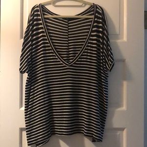 Brandy Melville Oversized V Neck T Shirt!!! OS